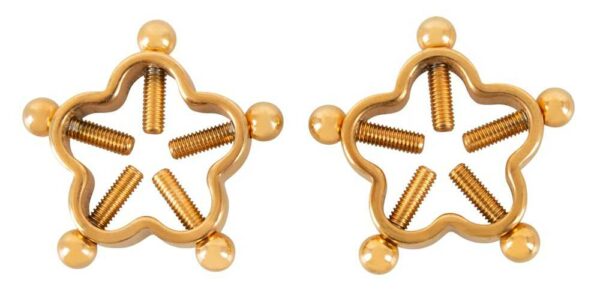 Nipple Jewellery Nippelklemen im BlÃ¼ten-Design Gold