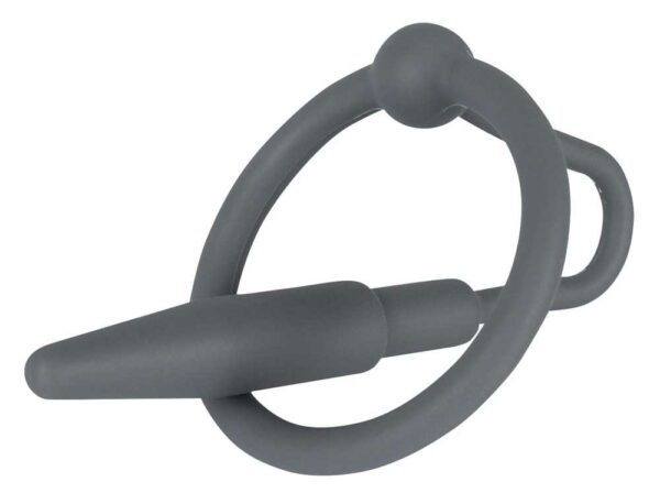 Silikon Penisplug mit Eichelring Ã 30mm Schwarz