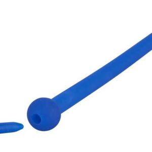 Silikon Piss Play mit Stopper Ã 7 mm - hollow - Penisplug Blau