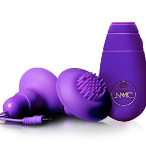 Nippelsauger mit Vibration Double Double Lila