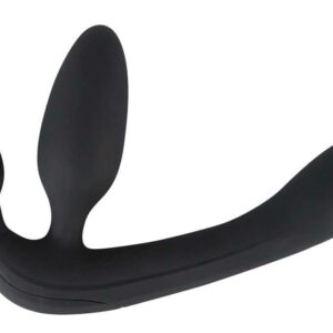 Vibrating Strapless Strap-On Triple Teaser Schwarz