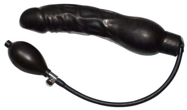 Aufblasbarer Analdildo Black Latex Balloon Schwarz