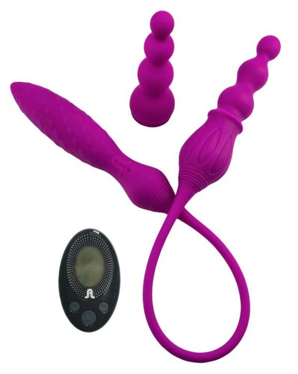 Doppelvibrator mit verschiedenen AufsÃ¤tzen und 12 Vibrationsmodi Adrien Lasti...