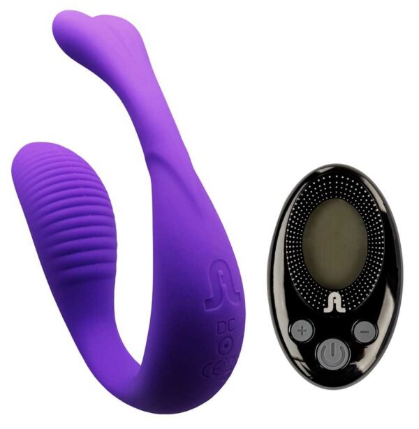 Paarvibrator Mini Romeo mit 2 Motoren und Fernbedienung Adrien Lastic Lila