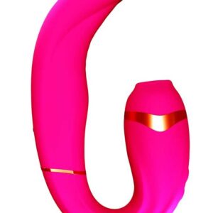 G-Punkt-Vibrator My-G mit Klitoris-Sauger und 9 Saugmodi Adrien Lastic Pink