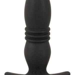 Vibro-Analplug mit StoÃfunktion, 10 Vibrationsmodi + Fernbedienung ANOS Schwarz